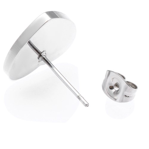 Bông Tai Hợp Kim Nữ AvaJi Đính Đá AVJ.E000024.00 Màu Bạc