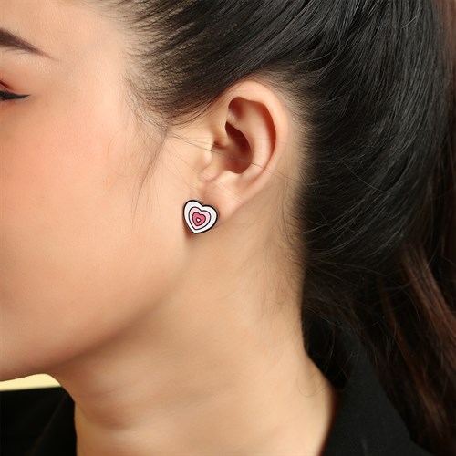 Bông Tai Hợp Kim Nữ AvaJi Đính Đá AVJ.E000024.00 Màu Bạc