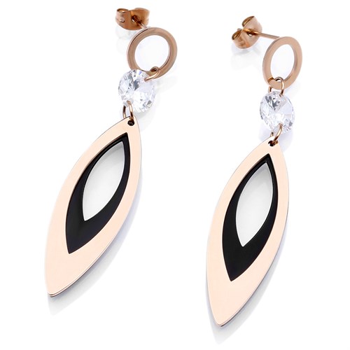 Bông Tai Hợp Kim Nữ AvaJi Đính Đá AVJ.E000025.00 Màu Vàng