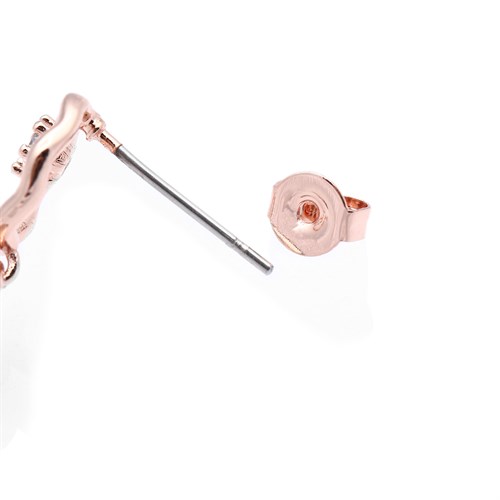 Bông Tai Hợp Kim Nữ AvaJi Đính Đá AVJ.E000027.00 Màu Vàng