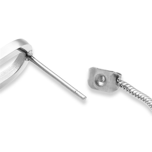 Bông Tai Hợp Kim Nữ AvaJi AVJ.E000031.00 Màu Bạc