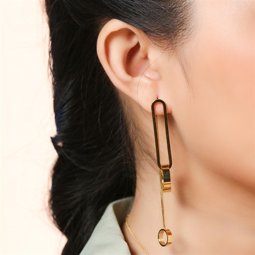 Bông Tai Hợp Kim Nữ AvaJi AVJ.E000032.00 Màu Vàng