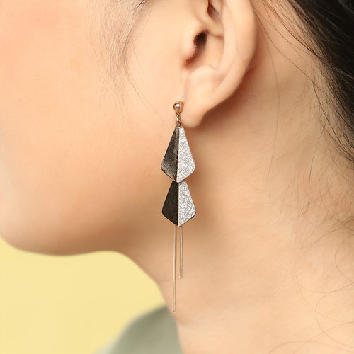 Bông Tai Hợp Kim Nữ AvaJi Đính Đá AVJ.E000035.00 Màu Vàng