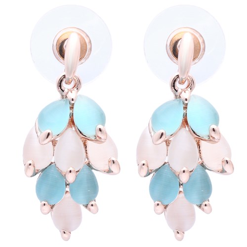 Bông Tai Hợp Kim Nữ AvaJi Đính Đá AVJ.E000076.00 Màu Vàng