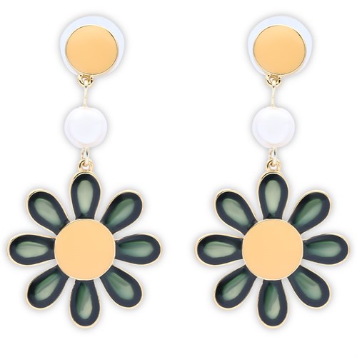 Bông Tai Hợp Kim Nữ AvaJi Ngọc Trai AVJ.E000081.00 Màu Vàng