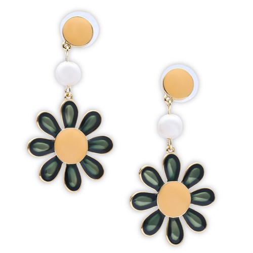 Bông Tai Hợp Kim Nữ AvaJi Ngọc Trai AVJ.E000081.00 Màu Vàng