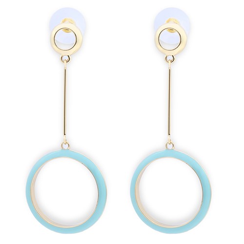 Bông Tai Hợp Kim Nữ AvaJi Đính Đá AVJ.E000082.00 Màu Vàng