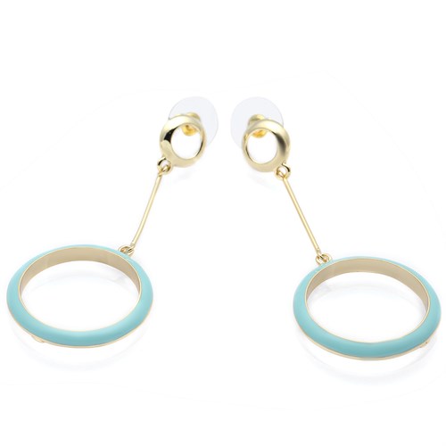 Bông Tai Hợp Kim Nữ AvaJi Đính Đá AVJ.E000082.00 Màu Vàng