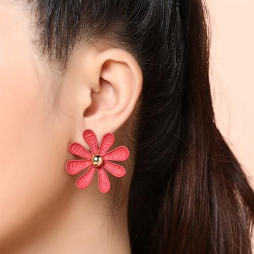 Bông Tai Hợp Kim Nữ AvaJi Đính Đá AVJ.E000096.00 Màu Vàng