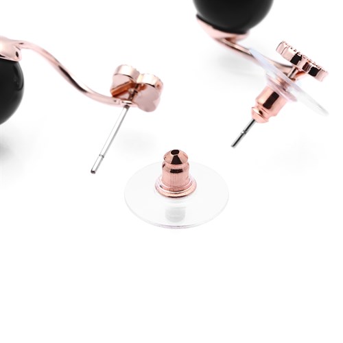 Bông Tai Hợp Kim Nữ AvaJi Đính Đá AVJ.E000085.00 Màu Vàng