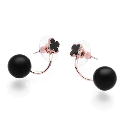 Bông Tai Hợp Kim Nữ AvaJi Đính Đá AVJ.E000085.00 Màu Vàng