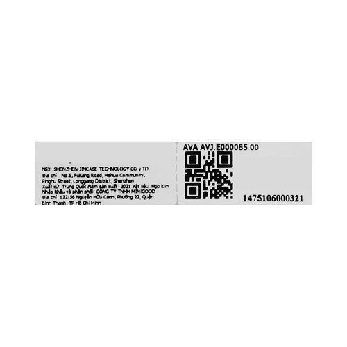 Bông Tai Hợp Kim Nữ AvaJi Đính Đá AVJ.E000085.00 Màu Vàng