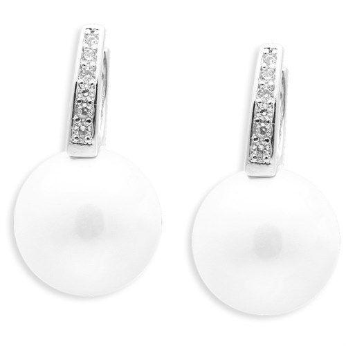 Bông Tai Hợp Kim Nữ AvaJi Ngọc Trai AVJ.E000088.00 Màu Bạc