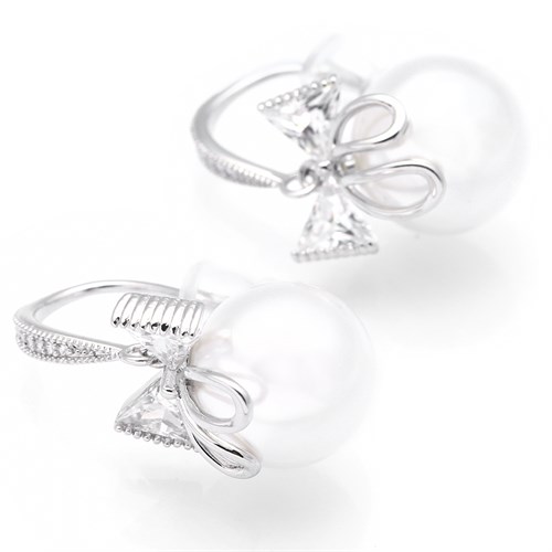 Bông Tai Hợp Kim Nữ AvaJi Ngọc Trai AVJ.E000001.00 Màu Vàng