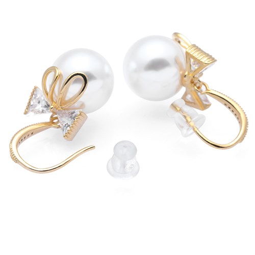 Bông Tai Hợp Kim Nữ AvaJi Đính Đá AVJ.E000006.00 Màu Vàng