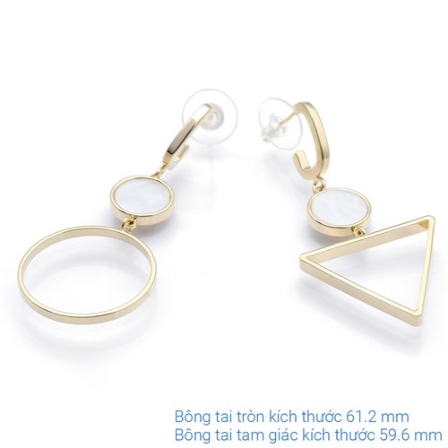 Bông Tai Hợp Kim Nữ AvaJi AVJ.E000018.00 Màu Vàng