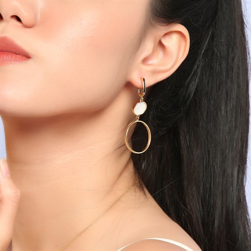 Bông Tai Hợp Kim Nữ AvaJi AVJ.E000018.00 Màu Vàng