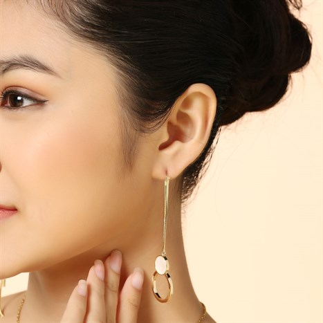 Bông Tai Hợp Kim Nữ Đính Đá AvaJi AVJ.E000194.00