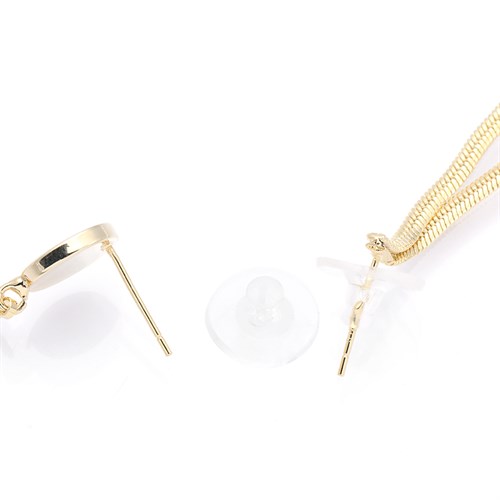 Bông Tai Hợp Kim Nữ Đính Đá AvaJi AVJ.E000194.00