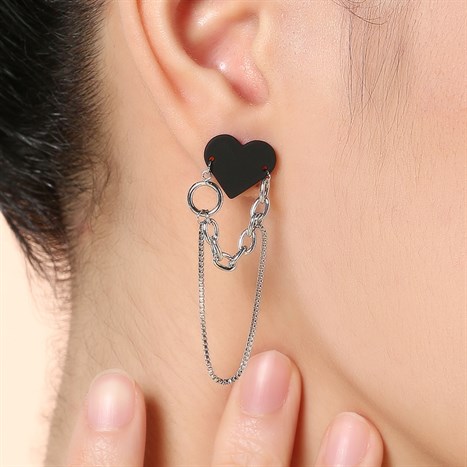 Bông Tai Hợp Kim Nữ Đính Đá AvaJi AVJ.E000226.00 Màu Bạc