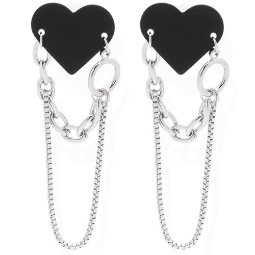 Bông Tai Hợp Kim Nữ Đính Đá AvaJi AVJ.E000226.00 Màu Bạc