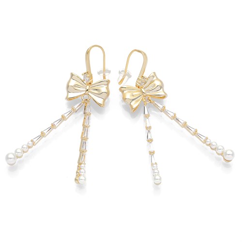 Bông Tai Hợp Kim Nữ Đính Đá AvaJi AVJ.E000236.00 Màu Vàng