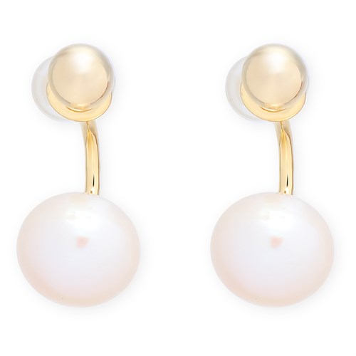 Bông Tai Hợp Kim Nữ Ngọc Trai AvaJi AVJ.E000244.00 Màu Vàng