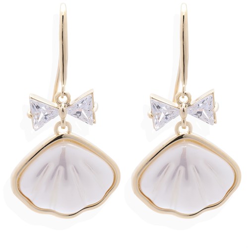 Bông Tai Hợp Kim Nữ Đính Đá AvaJi AVJ.E000258.00 Màu Vàng