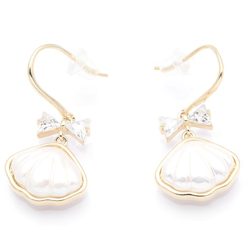Bông Tai Hợp Kim Nữ Đính Đá AvaJi AVJ.E000258.00 Màu Vàng