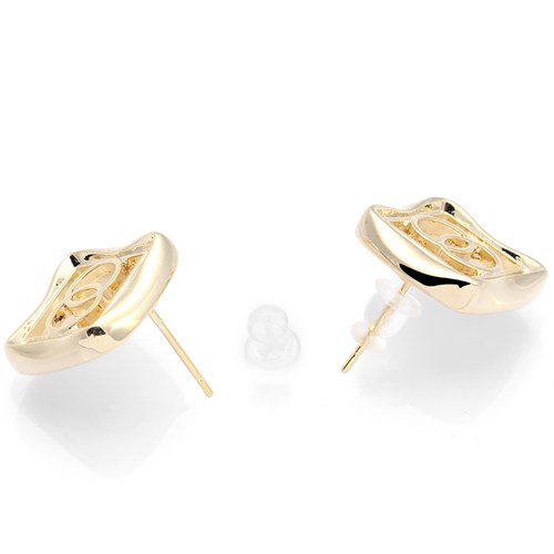 Bông Tai Hợp Kim Nữ Đính Đá AvaJi AVJ.E000274.00 Màu Vàng