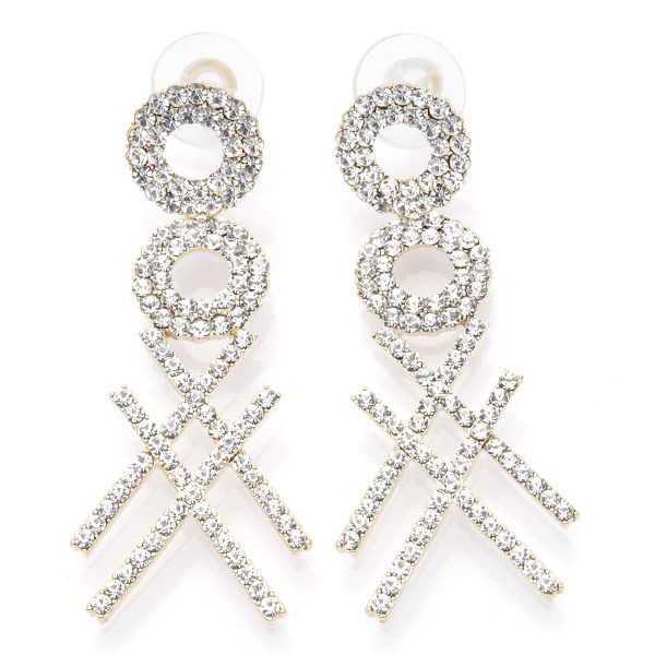 Bông Tai Hợp Kim Nữ Đính Đá AvaJi AVJ.E000285.00