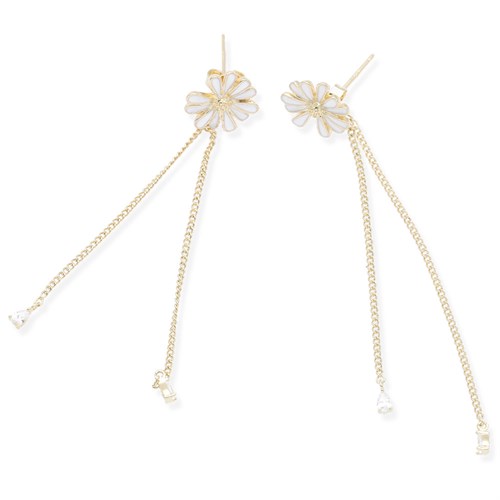 Bông Tai Hợp Kim Nữ Đính Đá AvaJi AVJ.E000306.00 Màu Vàng