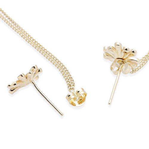 Bông Tai Hợp Kim Nữ Đính Đá AvaJi AVJ.E000306.00 Màu Vàng