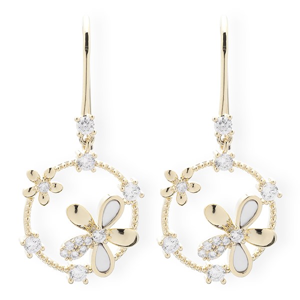 Bông Tai Hợp Kim Nữ Đính Đá AvaJi AVJ.E000309.00