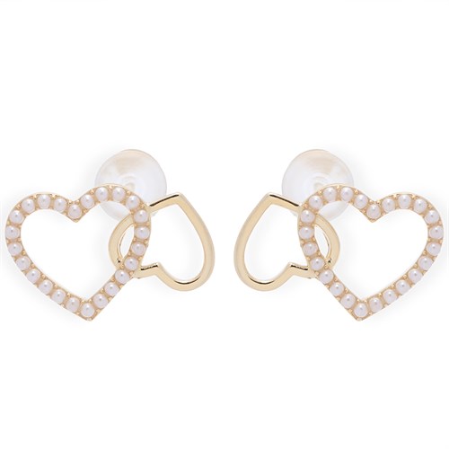 Bông Tai Hợp Kim Nữ Đính Đá AvaJi AVJ.E000316.00 Màu Vàng