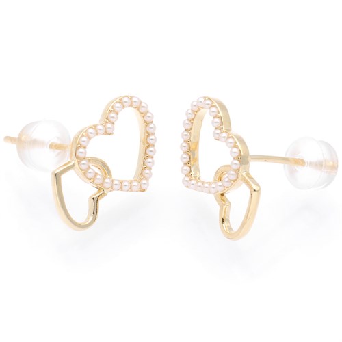 Bông Tai Hợp Kim Nữ Đính Đá AvaJi AVJ.E000316.00 Màu Vàng