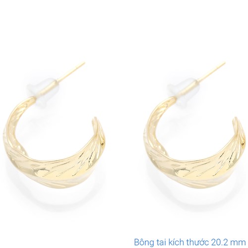 Bông Tai Hợp Kim Nữ AvaJi AVJ.E000336.00 Màu Vàng