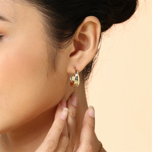 Bông Tai Hợp Kim Nữ AvaJi AVJ.E000336.00 Màu Vàng