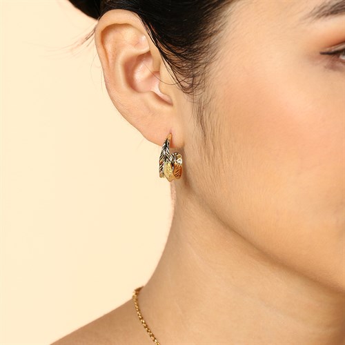 Bông Tai Hợp Kim Nữ AvaJi AVJ.E000336.00 Màu Vàng