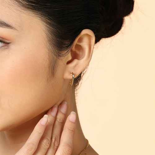 Bông Tai Hợp Kim Nữ AvaJi AVJ.E000342.00 Màu Vàng