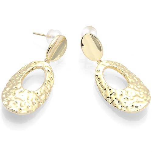 Bông Tai Hợp Kim Nữ Đính Đá AvaJi AVJ.E000344.00 Màu Vàng