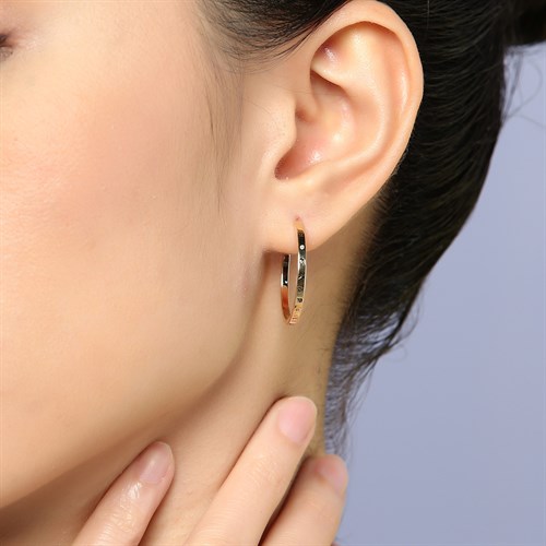 Bông Tai Hợp Kim Nữ Đính Đá AvaJi AVJ.E000346.00 Màu Vàng