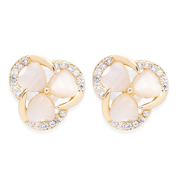 Bông Tai Hợp Kim Nữ Đính Đá AvaJi AVJ.E000368.00