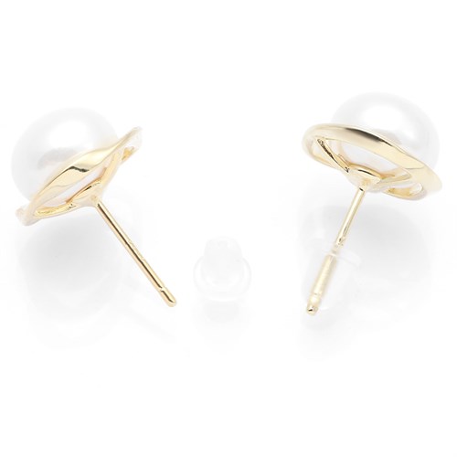 Bông Tai Hợp Kim Nữ Ngọc Trai AvaJi AVJ.E000375.00 Màu Vàng