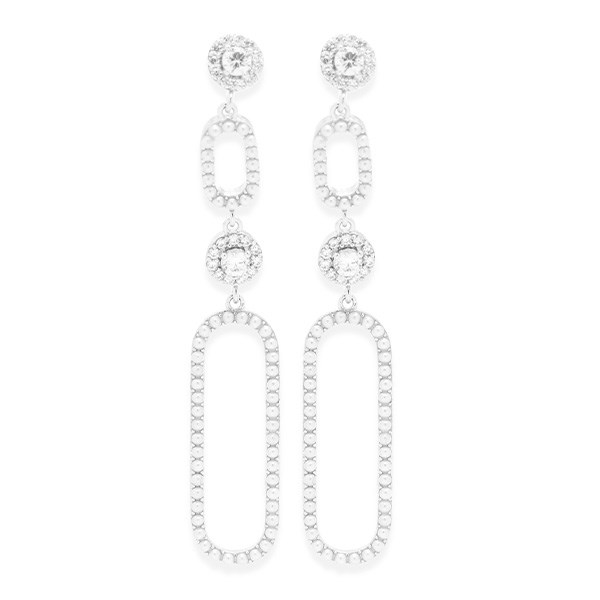 Bông Tai Hợp Kim Nữ Đính Đá AvaJi AVJ.E000379.00