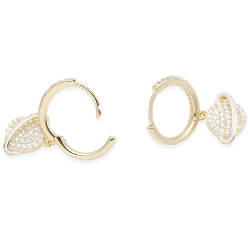 Bông Tai Hợp Kim Nữ Đính Đá AvaJi AVJ.E000382.00 Màu Vàng