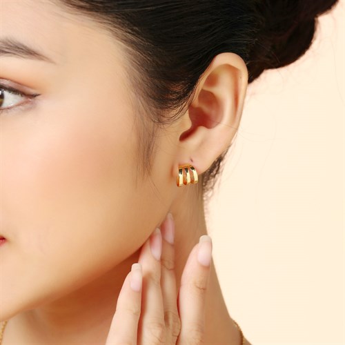 Bông Tai Hợp Kim Nữ AvaJi AVJ.E000395.00 Màu Vàng
