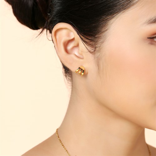 Bông Tai Hợp Kim Nữ AvaJi AVJ.E000395.00 Màu Vàng