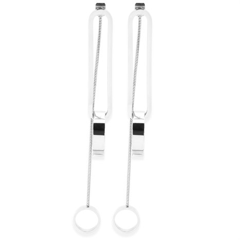 Bông Tai Hợp Kim Nữ AvaJi AVJ.E000396.00 Màu Bạc