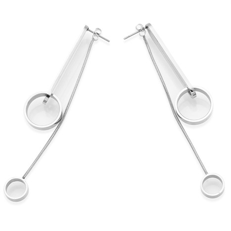 Bông Tai Hợp Kim Nữ AvaJi AVJ.E000396.00 Màu Bạc